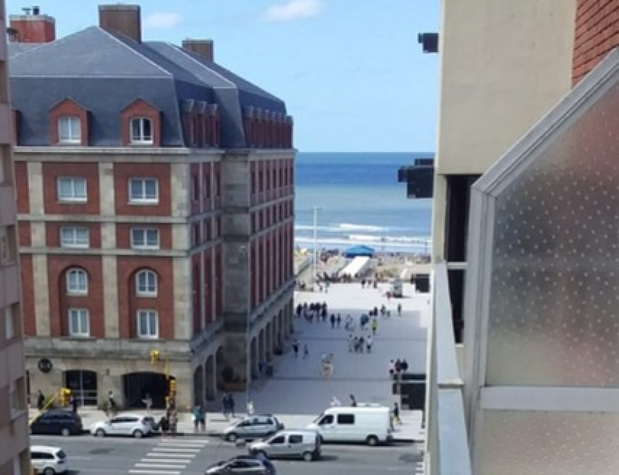 Venta de  departamendo dos ambientes con balcon y  vista al mar. 