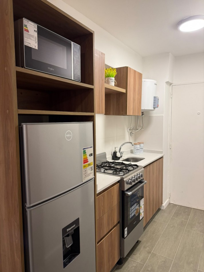 Venta de departamento monoambiente reciclado a nuevo. Totalmente amoblado