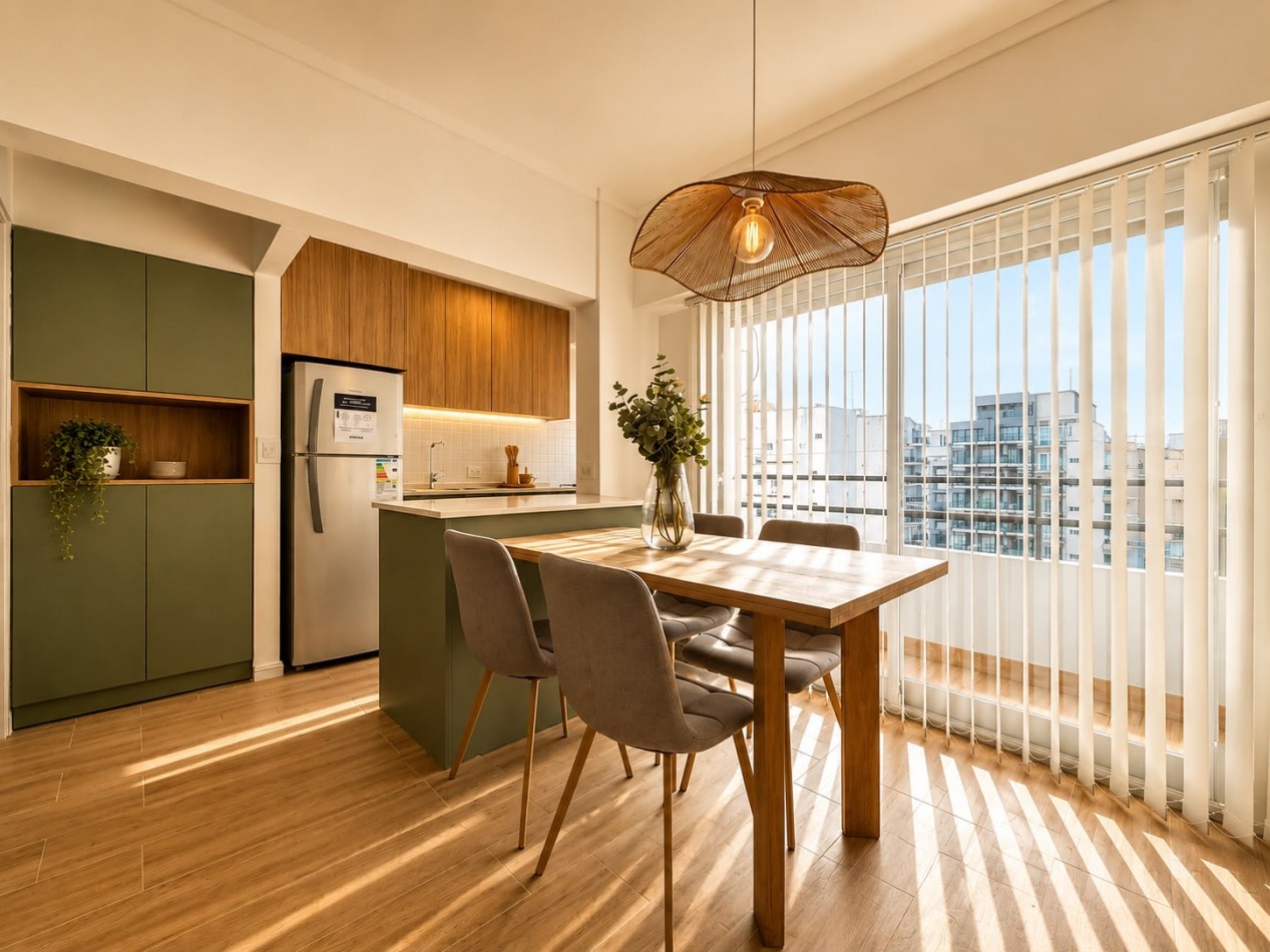 Venta de departamento monoambiente, con balcon a la calle. Luminoso. Excelente ubicacion